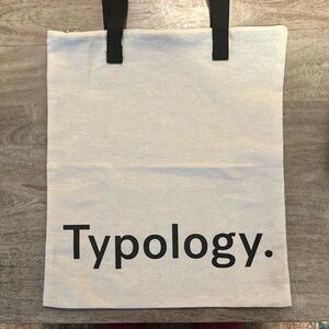 Typology zipper tote
